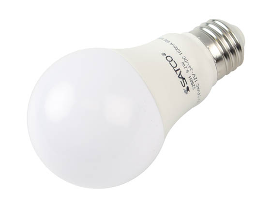 Satco Products, Inc. S12171 9.1A19L/950/E26/PWHF/12-34V/ND Satco 9.1W Low Voltage LED Lamp, 5000K, E26 Base, 12V-24VAC, 12V-34VDC