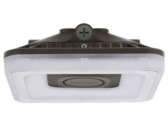LEDVANCE 66414 CANOPYPS100UNHD8SC2S10BZP Sylvania LEDvance LED Canopy Fixture Adjustable Wattage (60/75/100W) and Color Includes Photocell and Control Ready Port