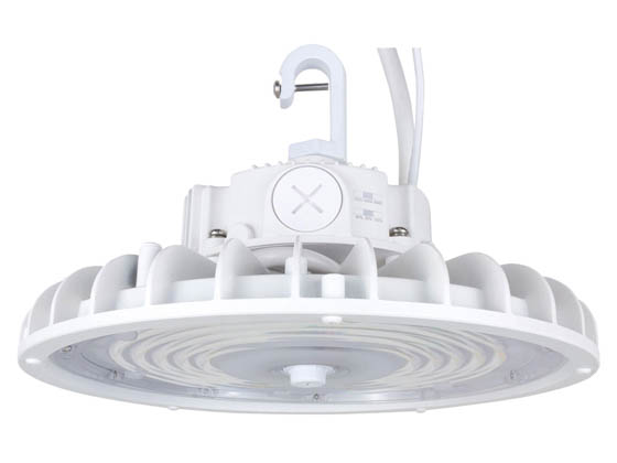 MaxLite 111513 BPHE3-H090WCS Round UFO High Bay Fixture High Voltage Adjustable Wattage (90/120/150W) and Color Includes C-Max Control Ready Port 277-480V
