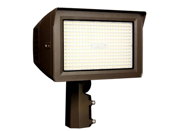 MaxLite 112776 MSF150HA-WCSBKPCTA Maxlite Slim LED Flood Fixture High Voltage Adjustable Wattage (100/130/150W), Color, & Beam Angle Includes Photocell and Slipfitter 277-480V