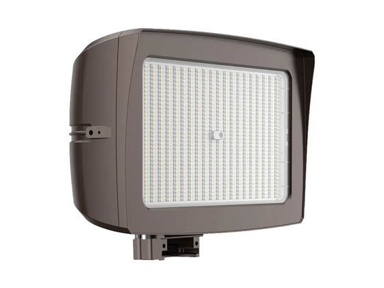 Westgate LF4MAX-XL-300W-MCTPB-TR-P-480V LF4MAX-XL-200-300WBHH9D1-MCTPB-bcdaf-480V LF4MAX Series LED Flood Fixture High Voltage Adjustable Wattage (200/240/300W), Color, and Beam Angle Includes Yoke/Trunnion Mount and Photocell 480V