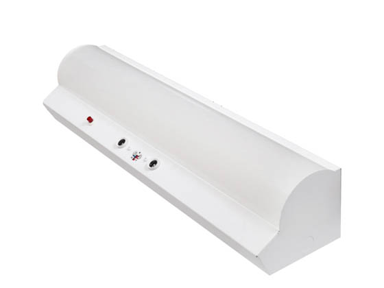 LEDVANCE 62277 STAIR1A/S30UNVD8SC7/24S/WH/USE Sylvania LEDvance 24" LED Stairwell Fixture with Ultrasonic Programmable Motion Detector and Emergency Battery Backup Color and Wattage Selectable