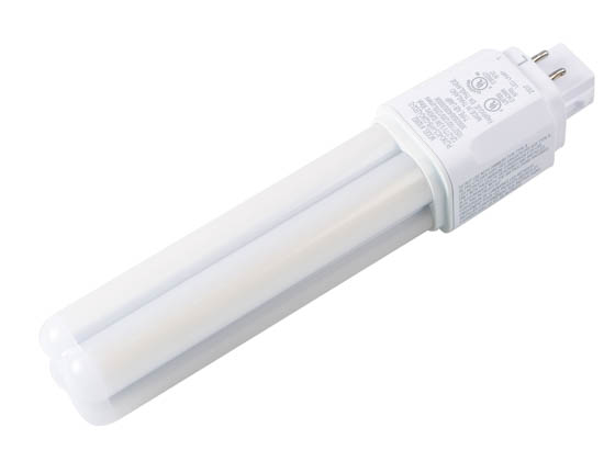 Halco Lighting 82852 PLD9O-8CS-HYB-G24Q-LED2-D Halco 9.5W Dimmable LED Double Tube Omni-Directional Plug-In Lamp G24Q 4-Pin Base, Color Select, Hybrid Power