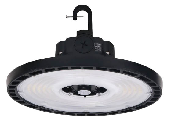 Halco Lighting 37312 ERHB-3-LS-CS-U Halco LED UFO High Bay Fixture Wattage (120/150/200W) and Color Selectable Includes Control Ready Port