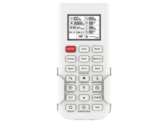 Halco Lighting 90555 HSN-REMCON-HD06R Halco Remote For Bi-Level PIR or Microwave Motion and Daylight Sensor