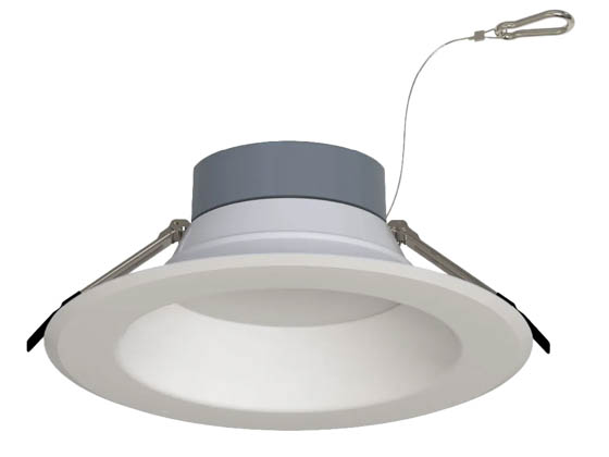 Halco Lighting 89213 CDL-10-LS-CS-WH-DDV Halco 10" Commercial LED Downlight 3-Wattage and 5-Color Selectable 90CRI Wet Rated Dual Dimming TRIAC/ELV & 0-10V