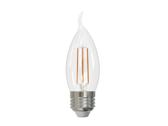 Bulbrite 776969 LED5CA10/27K/FIL/E26/3 Dimmable 5W CA10 Filament LED Bulb, Enclosed Fixture and Wet Rated
