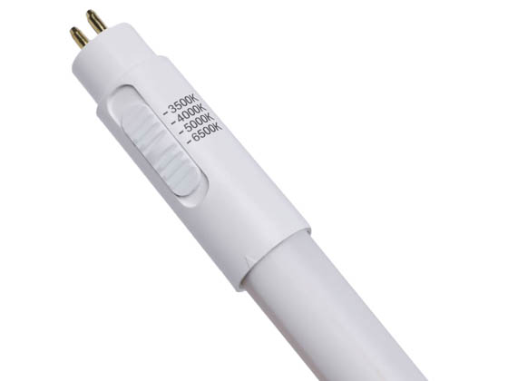 Satco Products, Inc. S11650R1 7T5L24/8CCT4/G5/O/B/CF/DU/D Satco 7W 24" T5 LED Tube, Selectable CCT, Type B Ballast Bypass, 120-277V