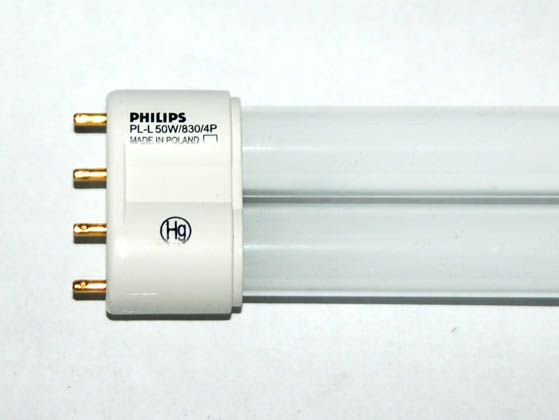 Philips Lighting 347476 PL-L 50W/30/RS  (4-Pin) Philips 50W 4 Pin 2G11 Soft White Long Single Twin Tube CFL Bulb