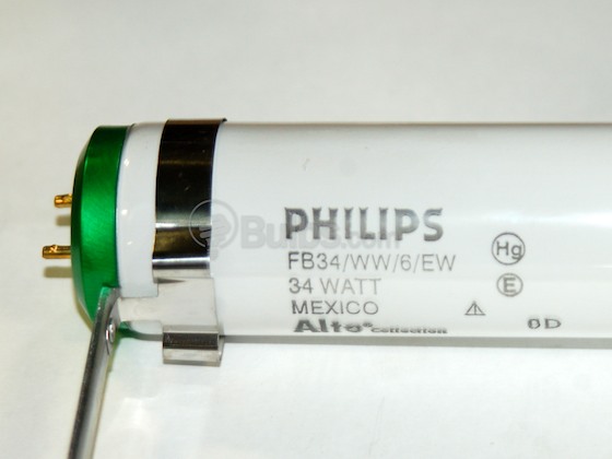Philips Lighting 378620 FB34WW/6/EW ALTO DISCONTINUED (USE 423095) Philips 34 Watt, 6 Inch Gap T12 Warm White UBent Fluorescent Bulb