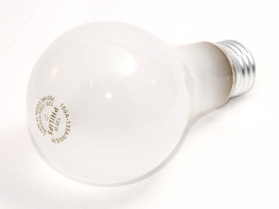Philips Lighting 281758 150A-135A/EW (120-130V) Philips 135 Watt, 120-130 Volt A21 Frosted Long Life Bulb