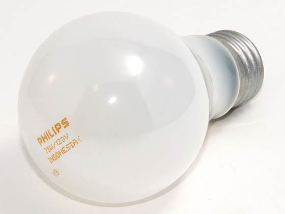 Philips Lighting 374728 75A (120V) Philips 75 Watt, 120 Volt A19 Frosted Bulb