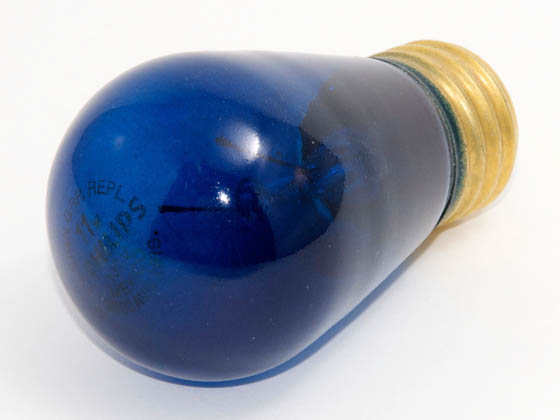 Philips Lighting 390070 11S14/TB (Trans. Blue) Philips 11 Watt, 130 Volt S14 Transparent Blue Sign/Indicator Bulb