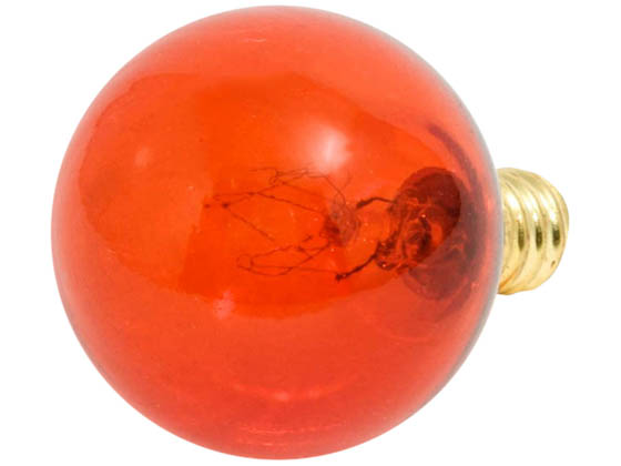 Bulbrite 302010 10G12A  (130V) 10W 130V G12 Amber Globe Bulb, E12 Base