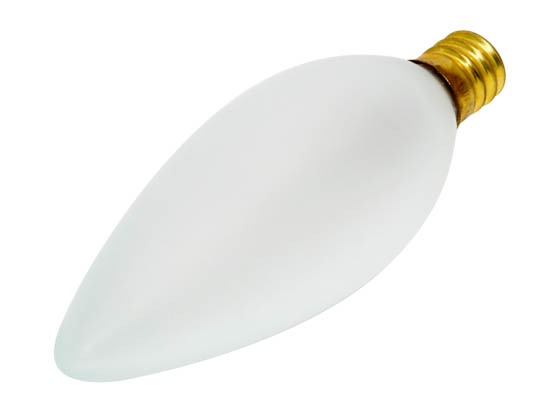 Bulbrite 401060 60CTF/32 (130V) 60W 130V Frosted Blunt Tip Decorative Bulb, E12 Base