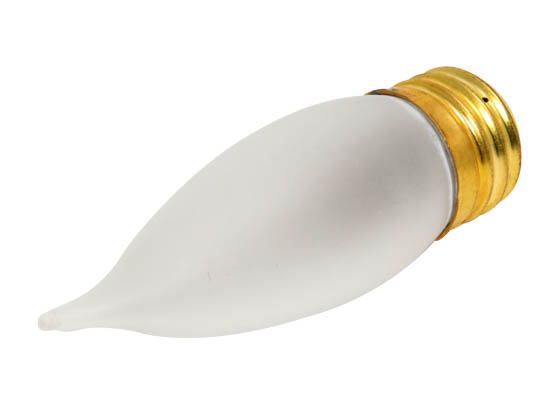 Bulbrite 409040 40EFF (130V) 40W 130V Frosted Bent Tip Decorative Bulb, E26 Base