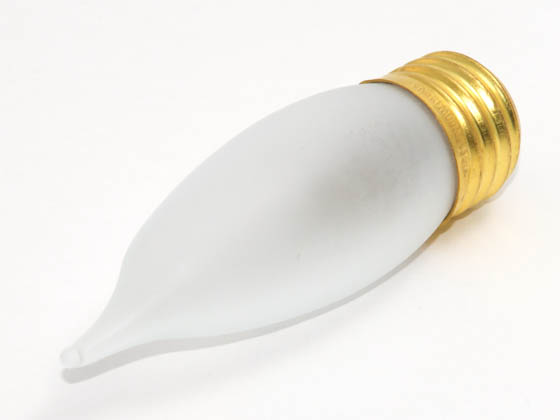 Bulbrite 409060 60EFF 60 Watt, 130 Volt Frosted Bent Tip Decorative Bulb