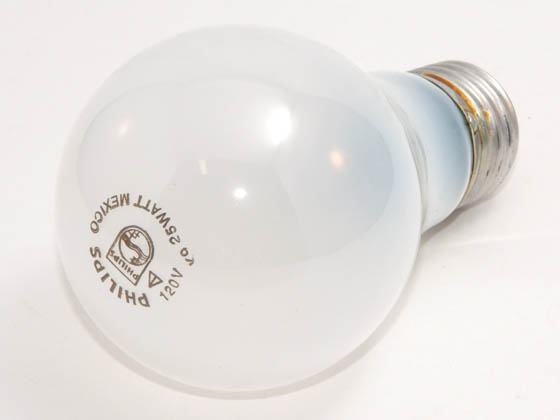 Philips Lighting 255646 25A(120V) DISCONTINUED Philips 25 Watt, 120 Volt A19 Frosted Bulb