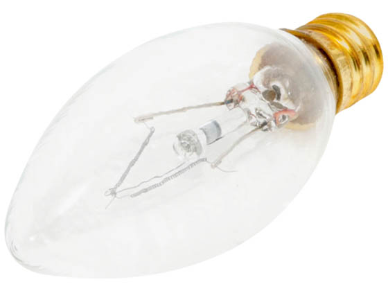 Bulbrite 400140 40CTC/25/3 (130V) 40W 130V SHORT Clear Blunt Tip Decorative Bulb, E12 Base