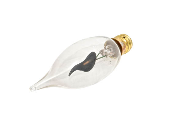 Westinghouse A03656 3CA8/FLK  (Flicker Flame) 3W 120V Flicker Flame Decorative Bulb, E12 Base