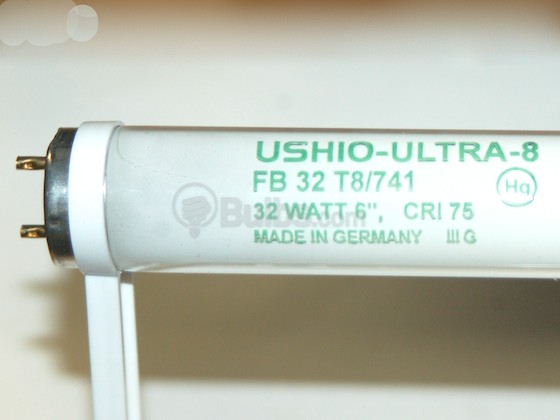 Ushio U3000273 UFL-FB32T8/741/6 32 Watt, 6 Inch Gap U-Bent T8 Cool White Fluorescent Bulb