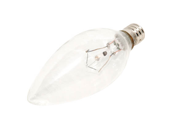 Bulbrite 460025 KR25CTC/32 25W 120V Clear Krypton Blunt Tip Decorative Bulb, E12 Base