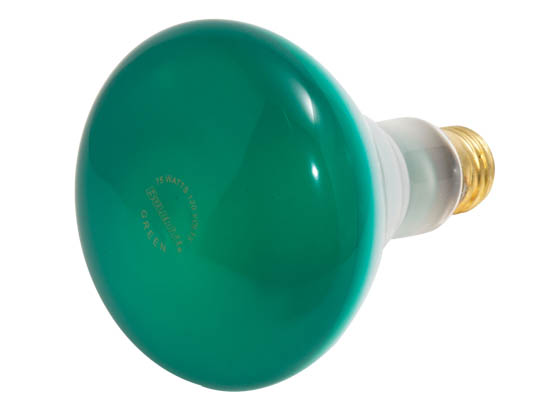 Bulbrite 244075 75BR30G  (Green) 75W 120V BR30 Green Reflector E26 Base