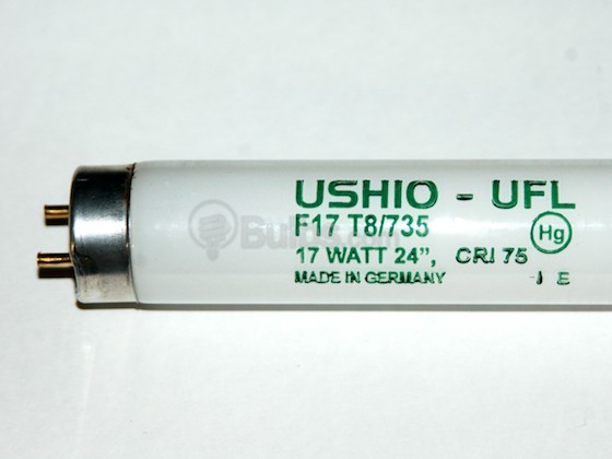 Ushio U3000083 UFL-F17T8/735 17 Watt, 24" T8 Neutral White Fluorescent Bulb