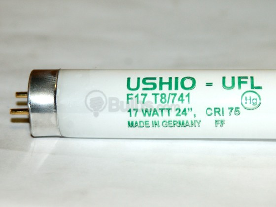 Ushio U3000084 UFL-F17T8/741 (DISC - USE U3000261) 17 Watt, 24" T8 Cool White Fluorescent Bulb