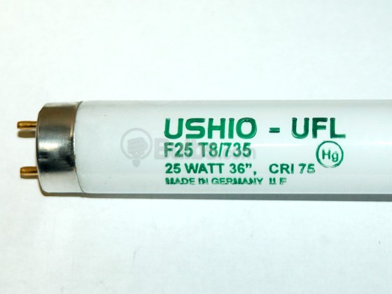 Ushio U3000091 UFL-F25T8/735 25 Watt, 36" T8 Neutral White Fluorescent Bulb