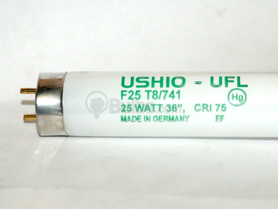 Ushio U3000092 UFL-F25T8/741 25 Watt, 36" T8 Cool White Fluorescent Bulb