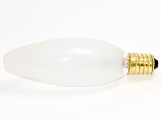 Bulbrite 401440 40CTF/E14 (Euro. Base) 40 Watt, 130 Volt Frosted Blunt Tip European Decorative Bulb