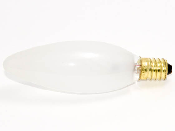 Bulbrite 401440 40CTF/E14 (Euro. Base) 40 Watt, 130 Volt Frosted Blunt Tip European Decorative Bulb