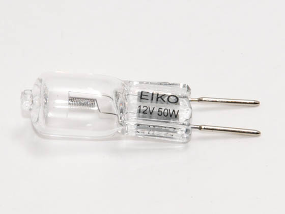 Eiko W-JC12V50WH20 JC12V50WH20 50W 12V Halogen Clear T4 General Use Capsule Bulb