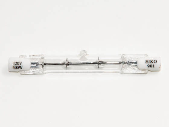 Eiko W-Q400W/S120V Q400W/S120V (DISC-Use W-EHR) 400 Watt, 120 Volt T3 Clear Short Halogen EHR Bulb