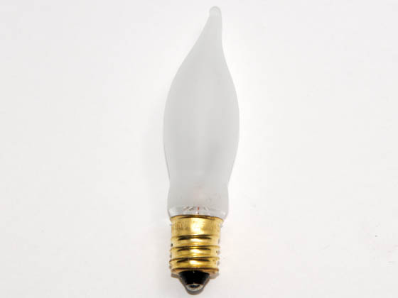 Bulbrite B404307 7.5CFF/15 (Frosted) 7.5W 130V Frosted Bent Tip Decorative Bulb, E12 Base