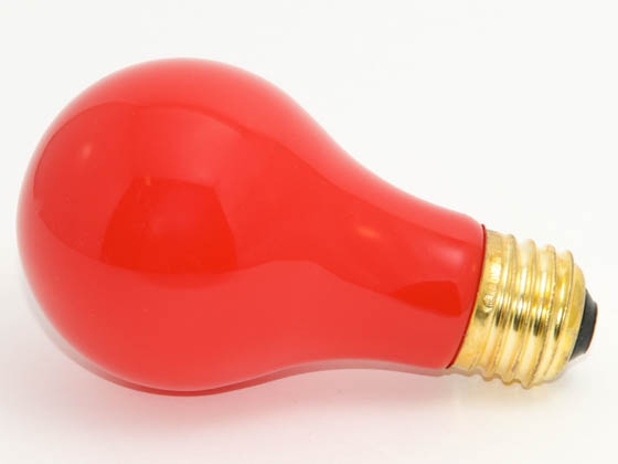 Bulbrite B106725 25A/CR (Red) 25W 120V A19 Red E26 Base