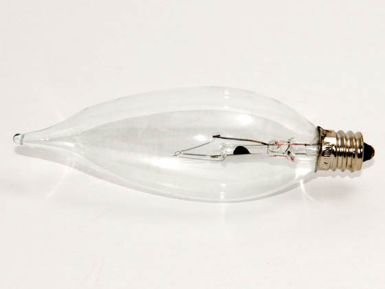Bulbrite B460325 KR25CFC/32 25W 120V Clear Krypton Bent Tip Decorative Bulb, E12 Base