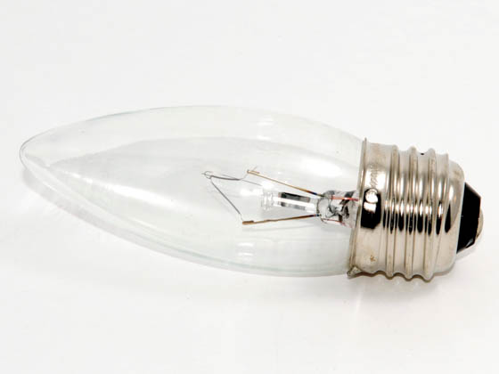 Bulbrite B460525 KR25ETC/32 25W 120V Clear Krypton Blunt Tip Decorative Bulb, E26 Base