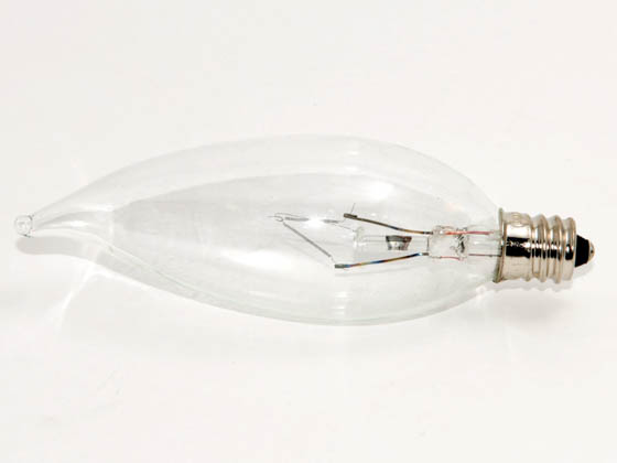Bulbrite B460340 KR40CFC/32 40W 120V Clear Krypton Bent Tip Decorative Bulb, E12 Base