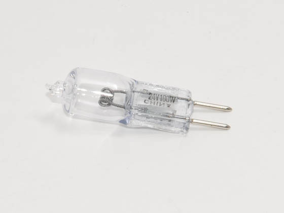 Bulbrite B651100 Q100GY6/24 100W 24V T4 Clear Halogen 6.35mm Bipin Bulb