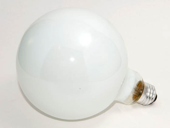 Philips Lighting 168518 60G40/W/LL (120V) Philips 60W 120V G40 White Long Life Globe Bulb, E26 Base