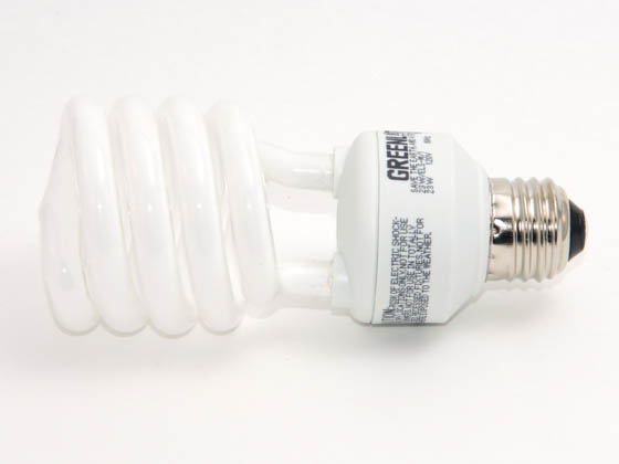 Greenlite Corp. G388018 23W/ELS-M/50K (Mini) DISC. (USE 362148) 100 Watt Incandescent Equivalent, 23 Watt, 120 Volt Bright White Spiral CFL Bulb