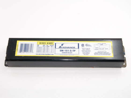 Advance Transformer SM151STP SM151STP (120V) Philips Advance 120 Volt One Lamp F96T8 Magnetic Fluorescent Ballast