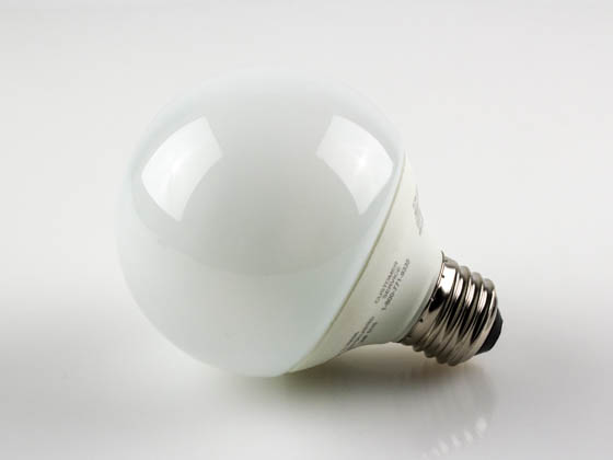 TCP TEC1G2504 1G2504 4W Warm White G25 CFL Bulb, E26 Base