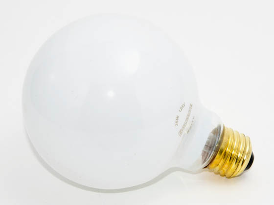 Bulbrite B340025 25G30WH 25W 125V G30 White Globe Bulb, E26 Base
