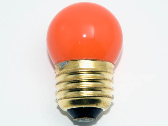 Bulbrite B702507 7.5S11O (Orange) 7.5W 130V S11 Orange Sign E26 Base