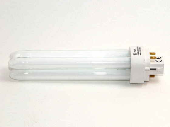GE GE35235 F26DBXT4SPX30/4PL (4-Pin) 26 Watt, 4-Pin Warm White Double Twin Tube CFL Bulb