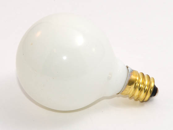 Bulbrite B300010 10G12WH (130V, White) 10W 130V G12 White Globe Bulb, E12 Base
