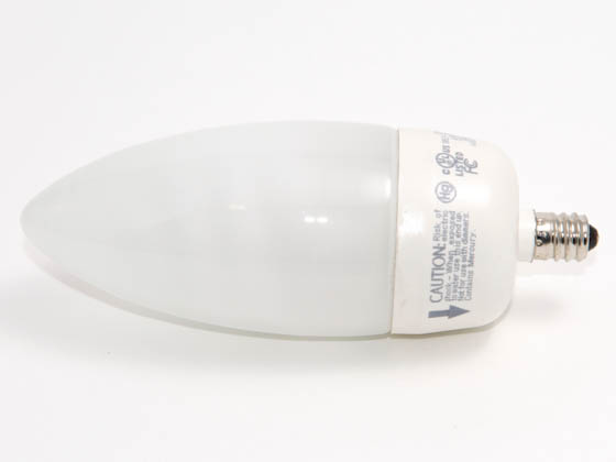 TCP TEC10714C 10714C (Candelabra Base) 14W Warm White Torpedo CFL Bulb, E12 Base